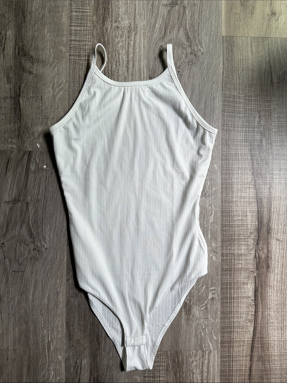 Pink Lily White Ribbed Tank with Pink Logo Tag
